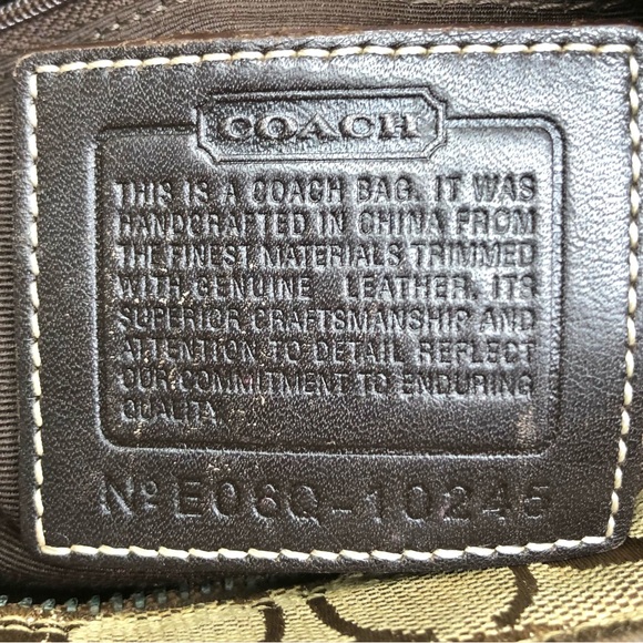 Coach Signature Hampton Canvas Jacquard Tote 10245 - Picture 15 of 15